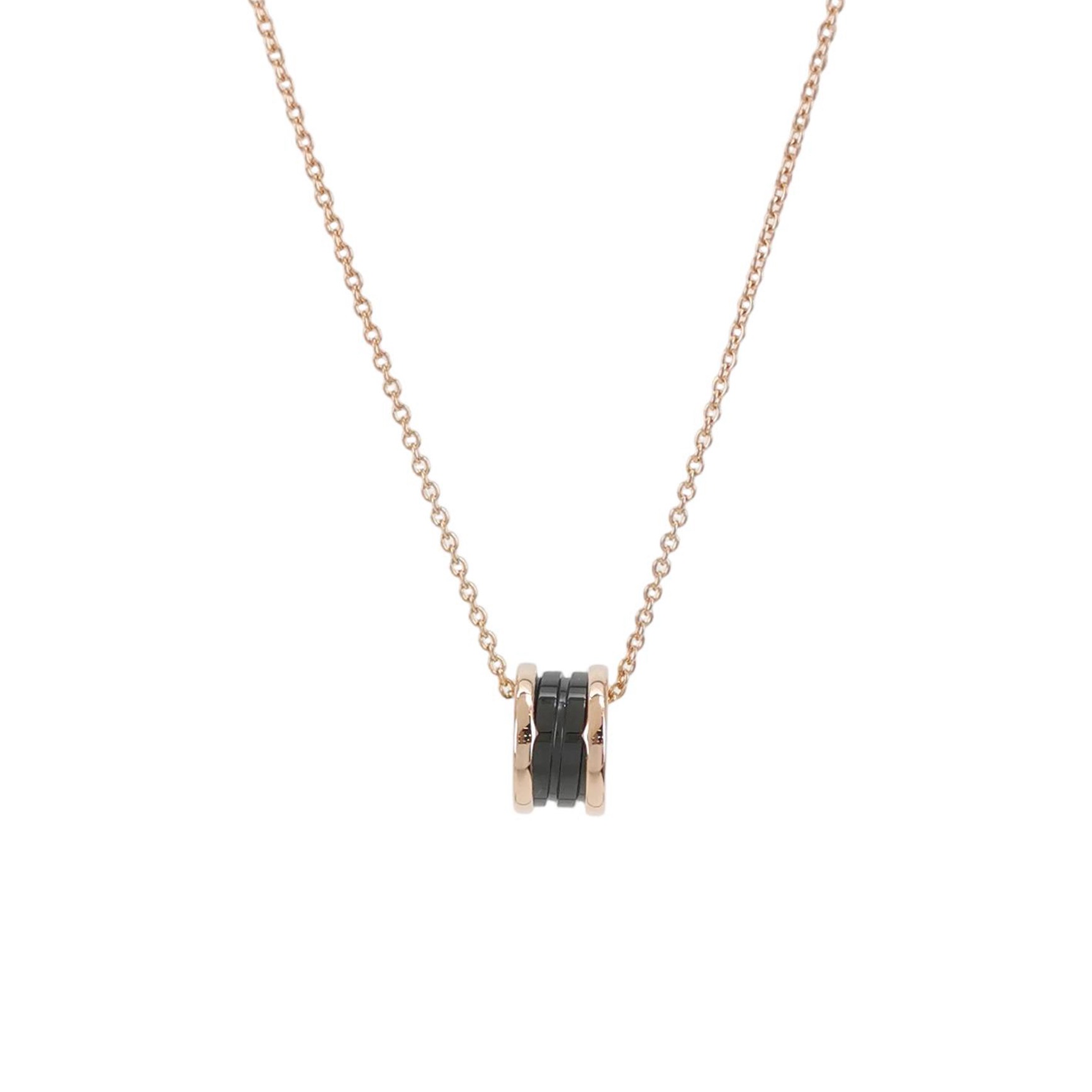 Bvlgari B.Zero1 Pendant Necklace 18K Rose Gold and Ceramic — photo 1 of 6