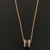 Bvlgari B.Zero1 Pendant Necklace 18K Rose Gold and Ceramic — thumbnail 4