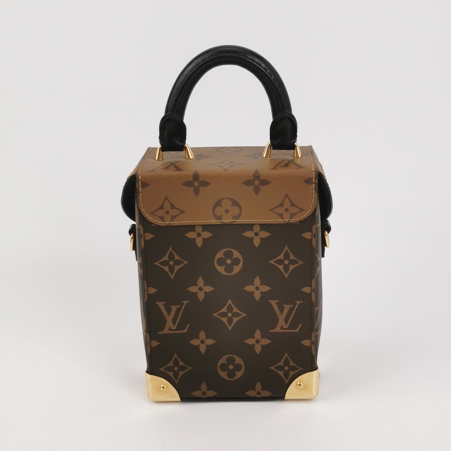 Louis Vuitton(LV) Camera Box NM Handbag Studded Reverse Monogram Canvas