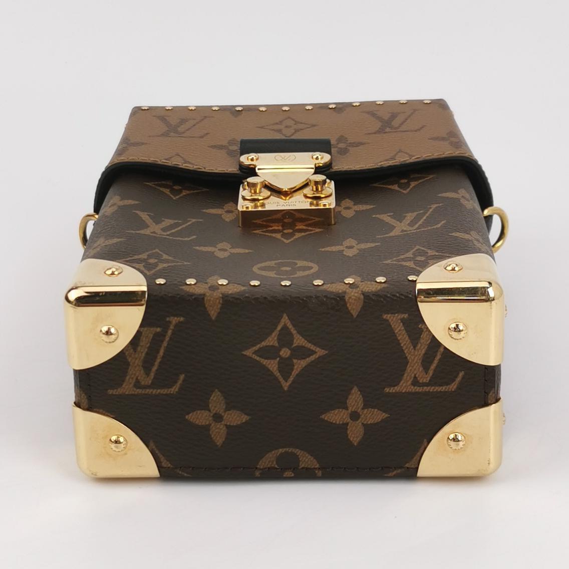 Louis Vuitton(LV) Camera Box NM Handbag Studded Reverse Monogram Canvas