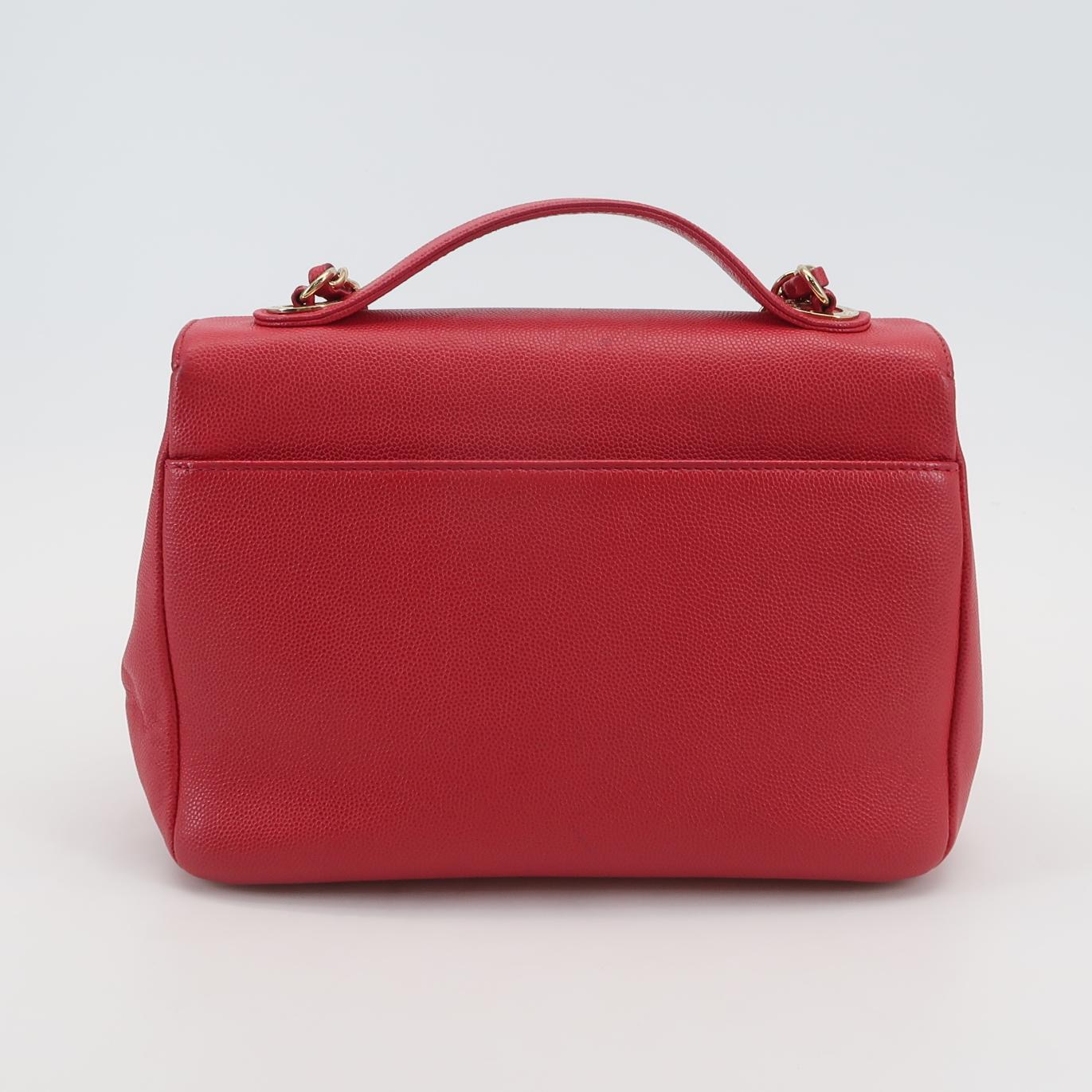 Chanel Business Affinity Flap Bag Quilted Caviar Small