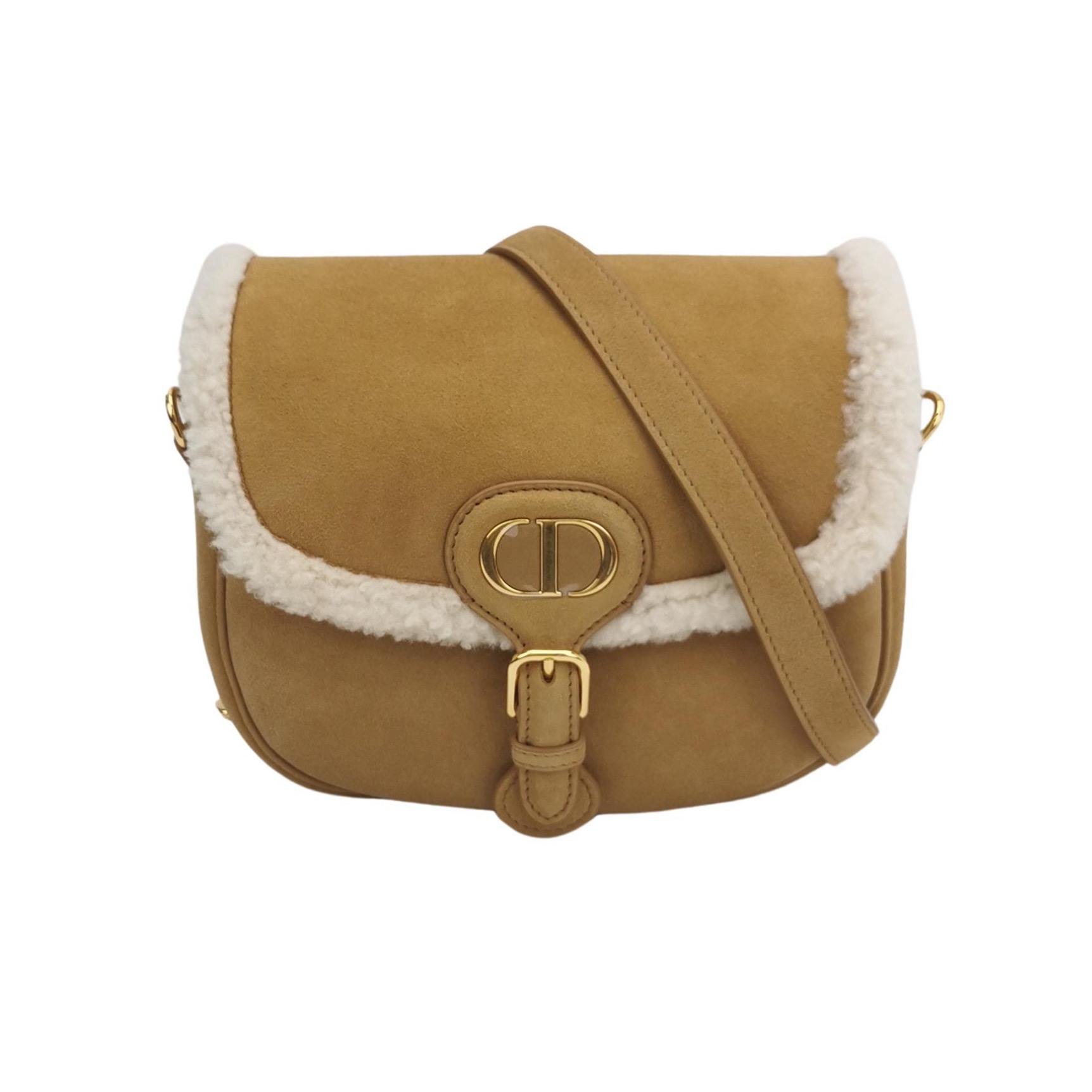 Christian Dior Bobby Flap Bag Shearling and Suede Medium — photo 1 of 9