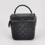 Chanel CC Top Handle Vanity Case with Chain Quilted Lambskin Small — thumbnail 5