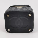Chanel CC Top Handle Vanity Case with Chain Quilted Lambskin Small — thumbnail 6