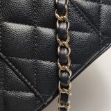 Chanel CC Top Handle Vanity Case with Chain Quilted Lambskin Small — thumbnail 12