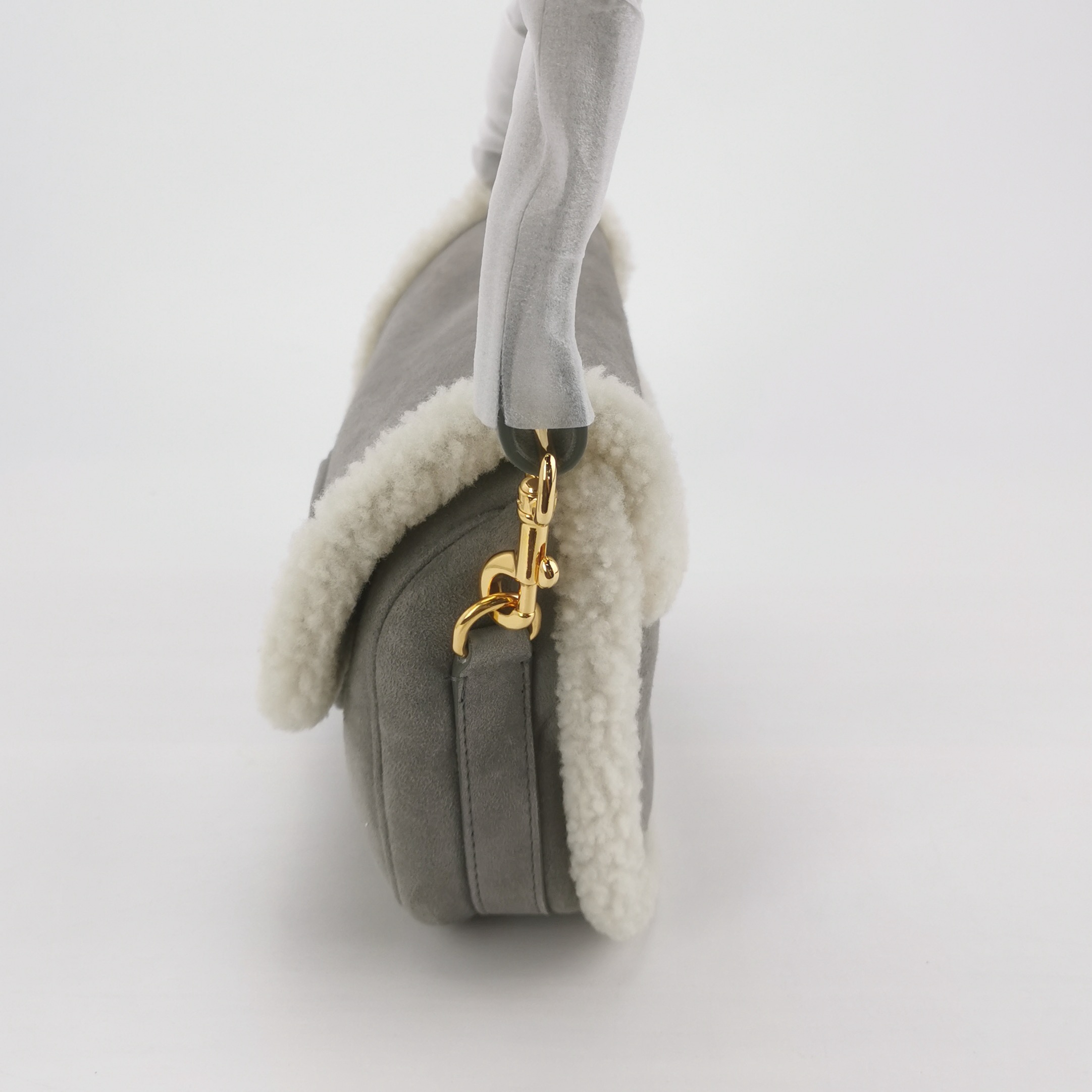 Christian Dior Bobby Flap Bag Shearling and Suede Medium — photo 3 of 11