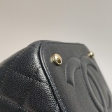 Chanel CC Top Handle Vanity Case with Chain Quilted Lambskin Small — thumbnail 10