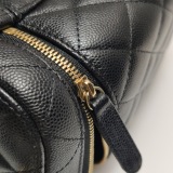 Chanel CC Top Handle Vanity Case with Chain Quilted Lambskin Small — thumbnail 13