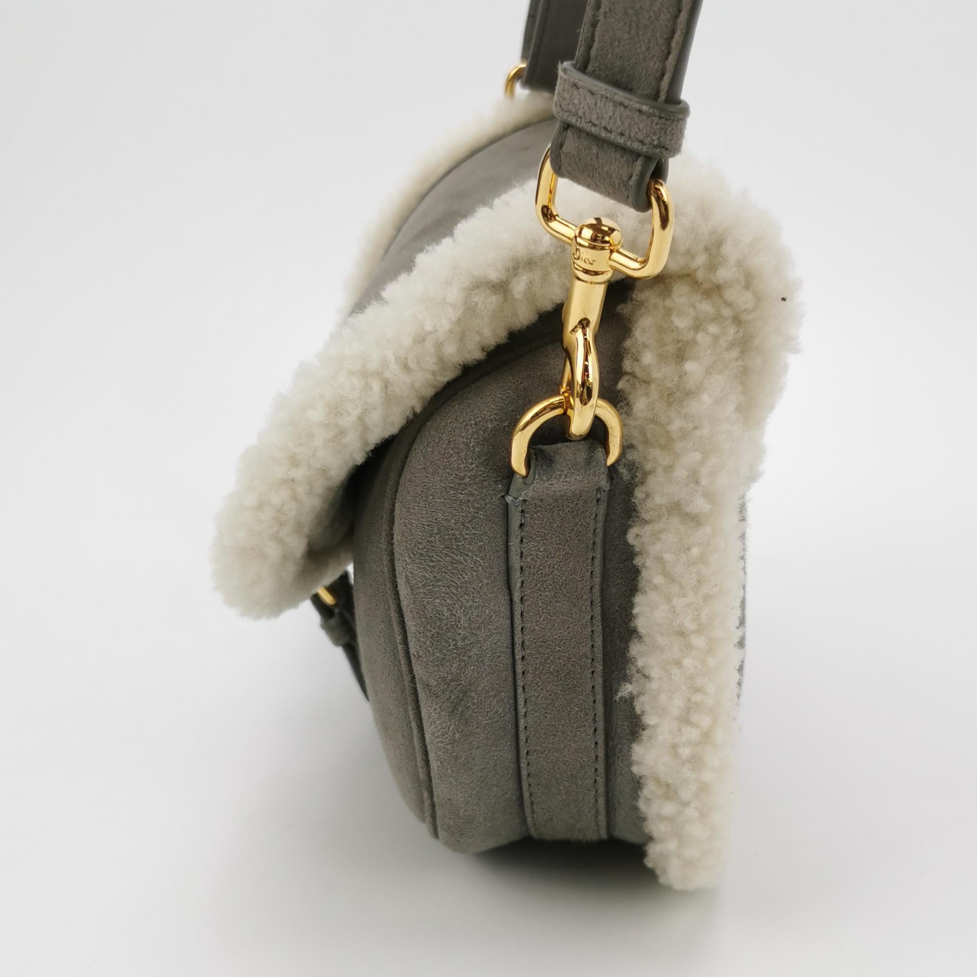 Christian Dior Bobby Flap Bag Shearling and Suede Medium — photo 4 of 15