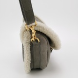 Christian Dior Bobby Flap Bag Shearling and Suede Medium — thumbnail 5