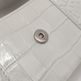 Balenciaga Hourglass Top Handle Bag Crocodile Embossed Leather XS — thumbnail 9