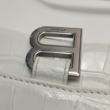 Balenciaga Hourglass Top Handle Bag Crocodile Embossed Leather XS — thumbnail 12