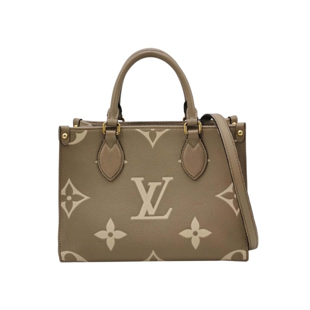 Louis Vuitton(LV) OnTheGo Tote Bicolor Monogram Empreinte Giant PM — pre-owned, Vierlot