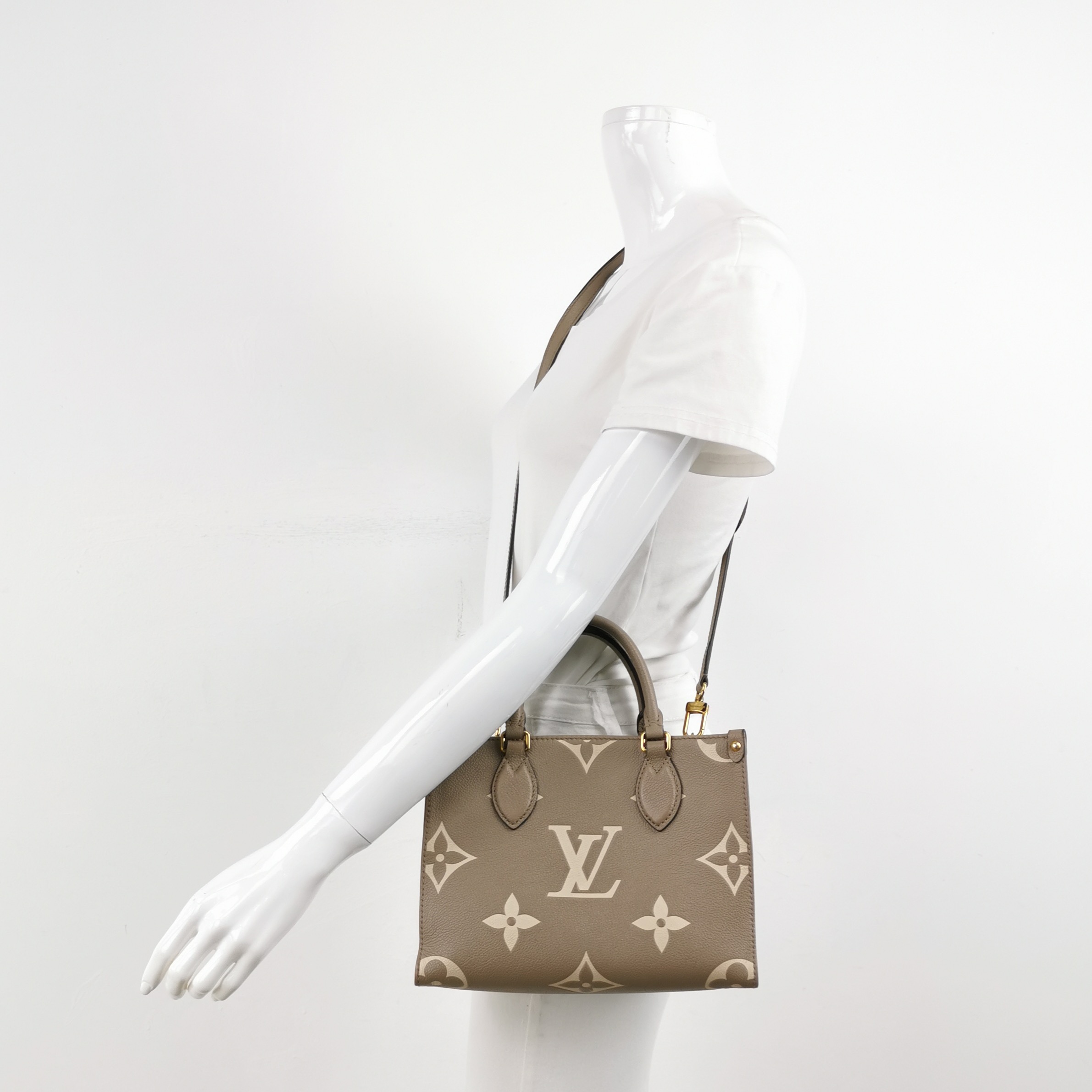 Louis Vuitton(LV) OnTheGo Tote Bicolor Monogram Empreinte Giant PM — alternate view