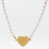 Chanel CC Logo Heart Necklace Metal — thumbnail 5