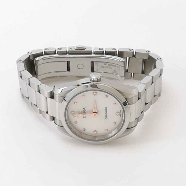 Omega Seamaster Aqua Terra 150M Quartz Watch Stainless Steel with Diamond Markers and Mother of Pearl 28 — alternate view