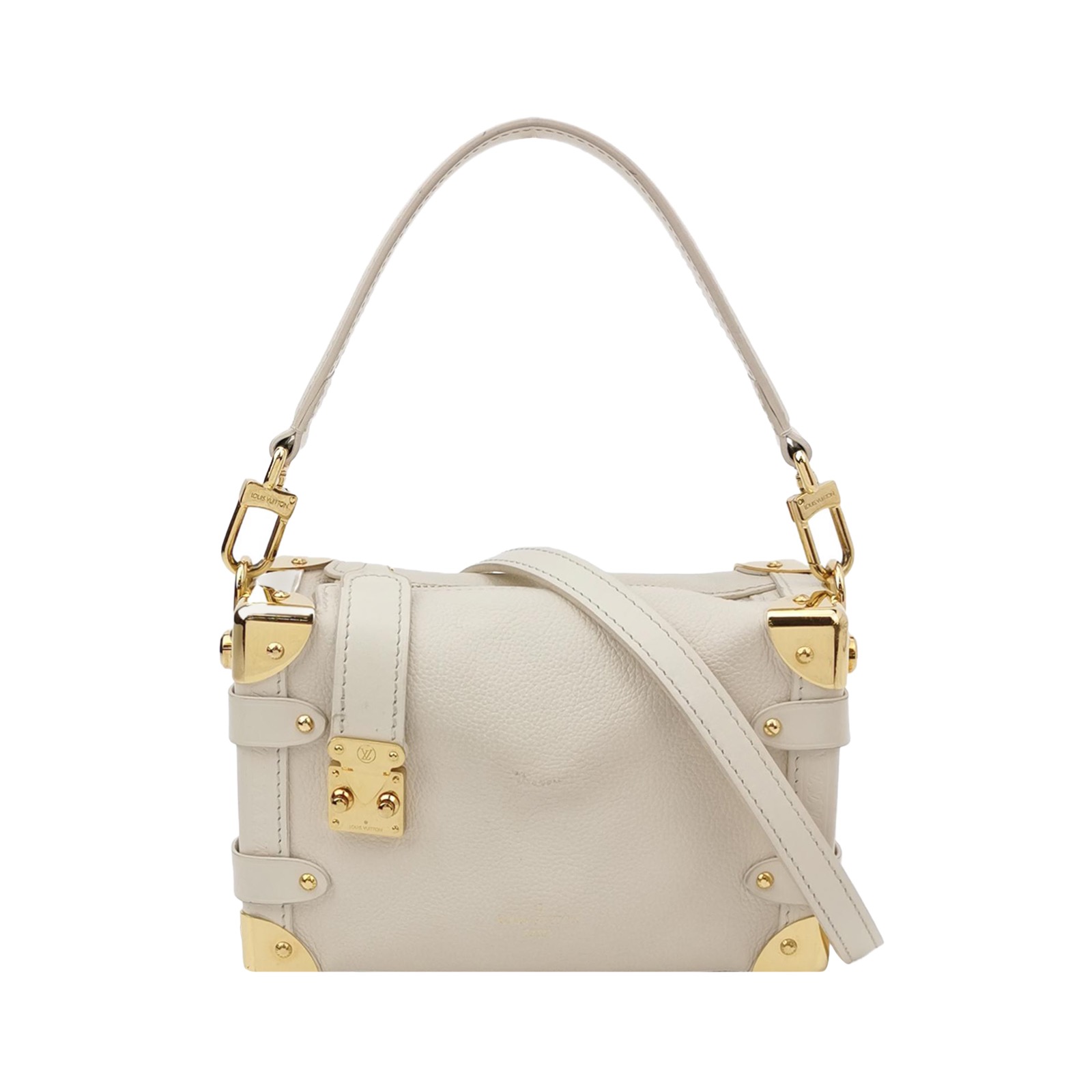 Louis Vuitton(LV) Side Trunk Handbag Monogram Dune Canvas PM