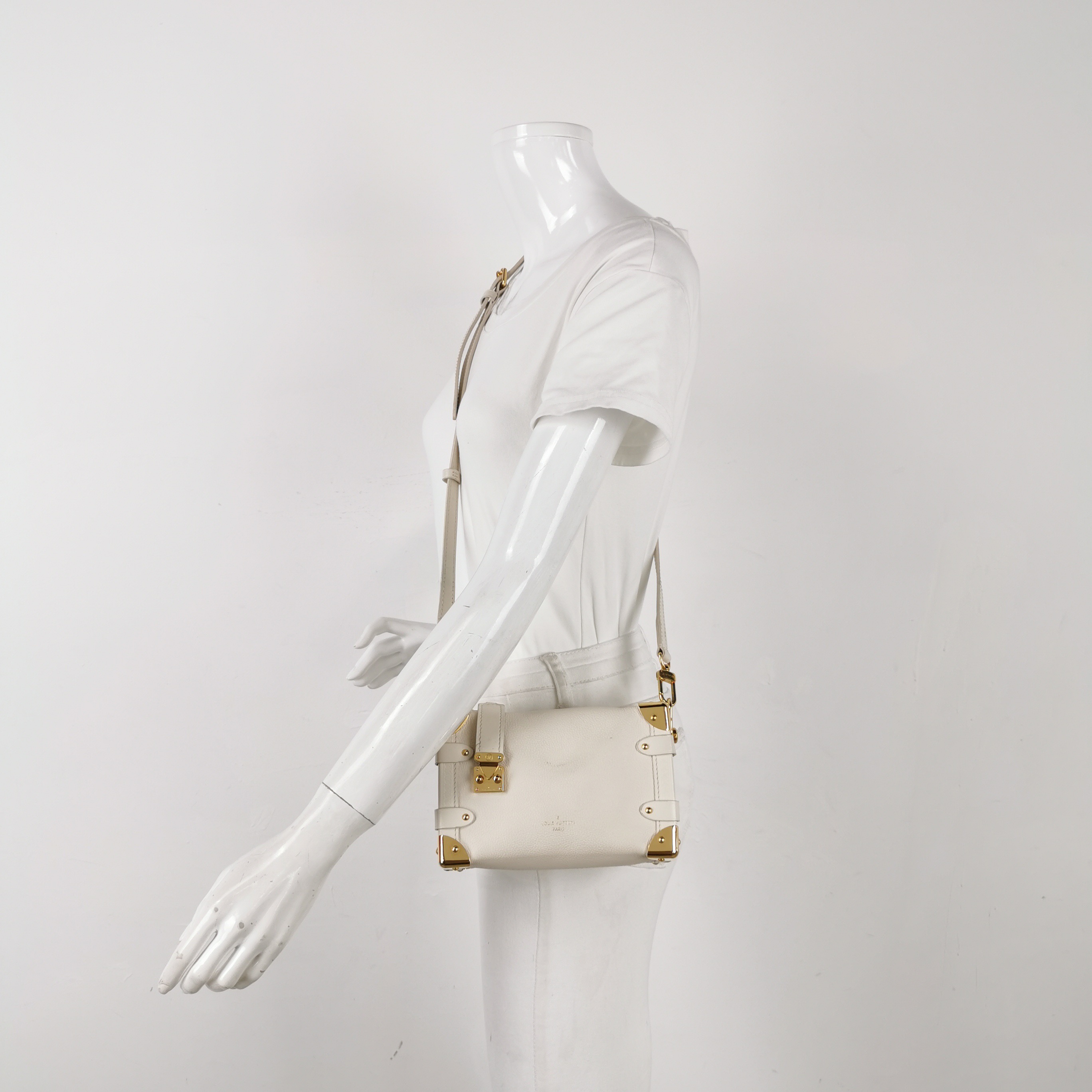 Louis Vuitton(LV) Side Trunk Handbag Monogram Dune Canvas PM — alternate view