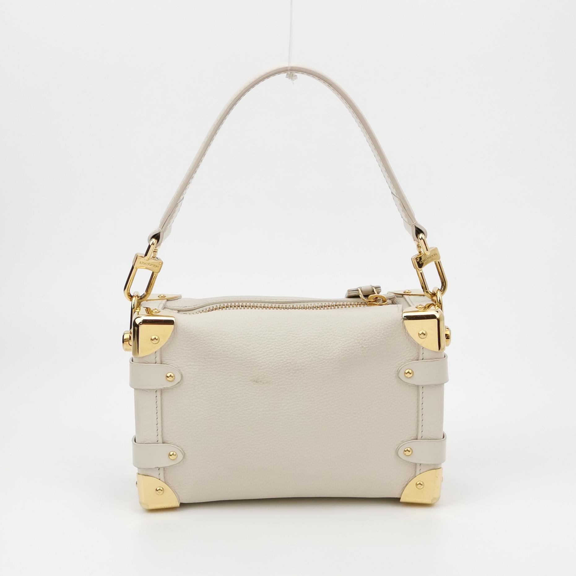 Louis Vuitton(LV) Side Trunk Handbag Monogram Dune Canvas PM