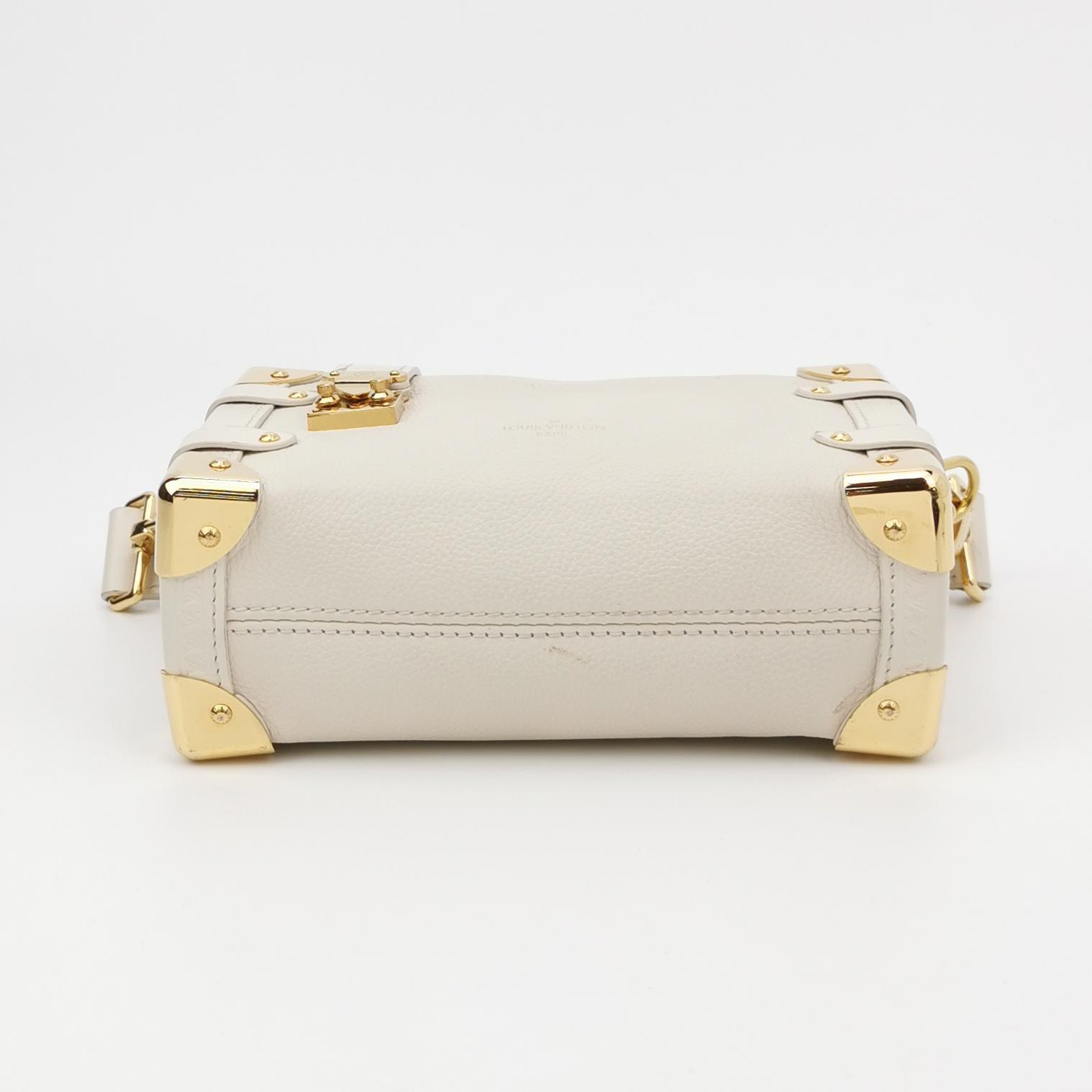 Louis Vuitton(LV) Side Trunk Handbag Monogram Dune Canvas PM