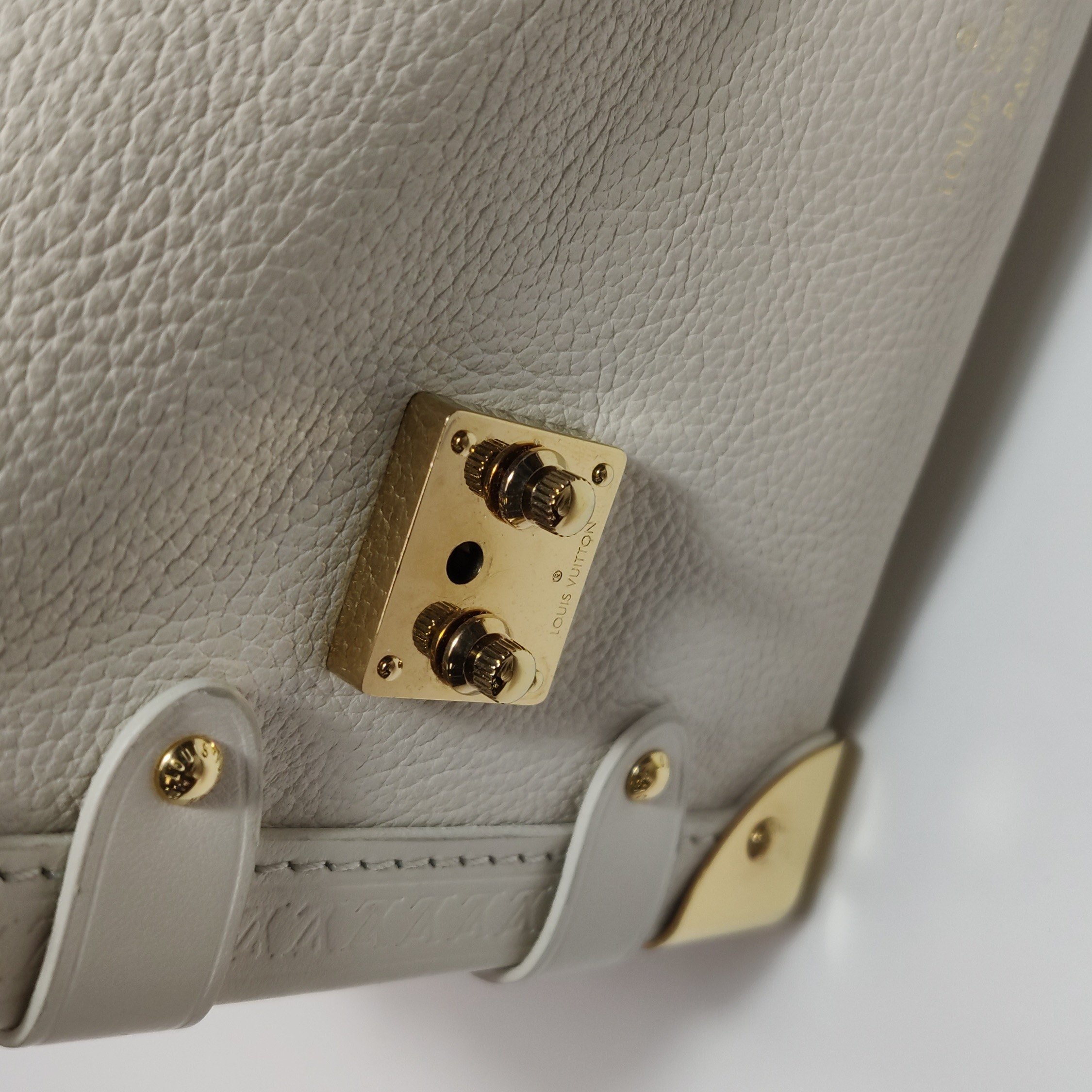 Louis Vuitton(LV) Side Trunk Handbag Monogram Dune Canvas PM