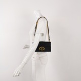 Christian Dior 30 Montaigne Chain Flap Bag Leather East West — thumbnail 2