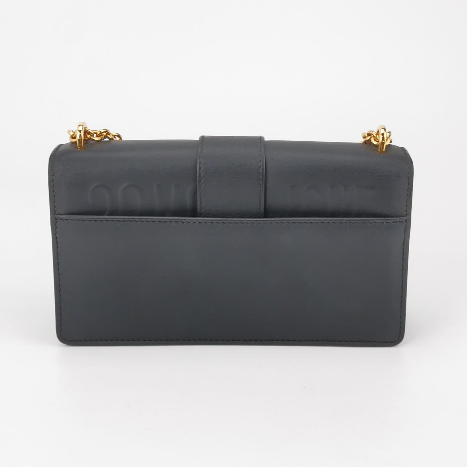 Christian Dior 30 Montaigne Chain Flap Bag Leather East West