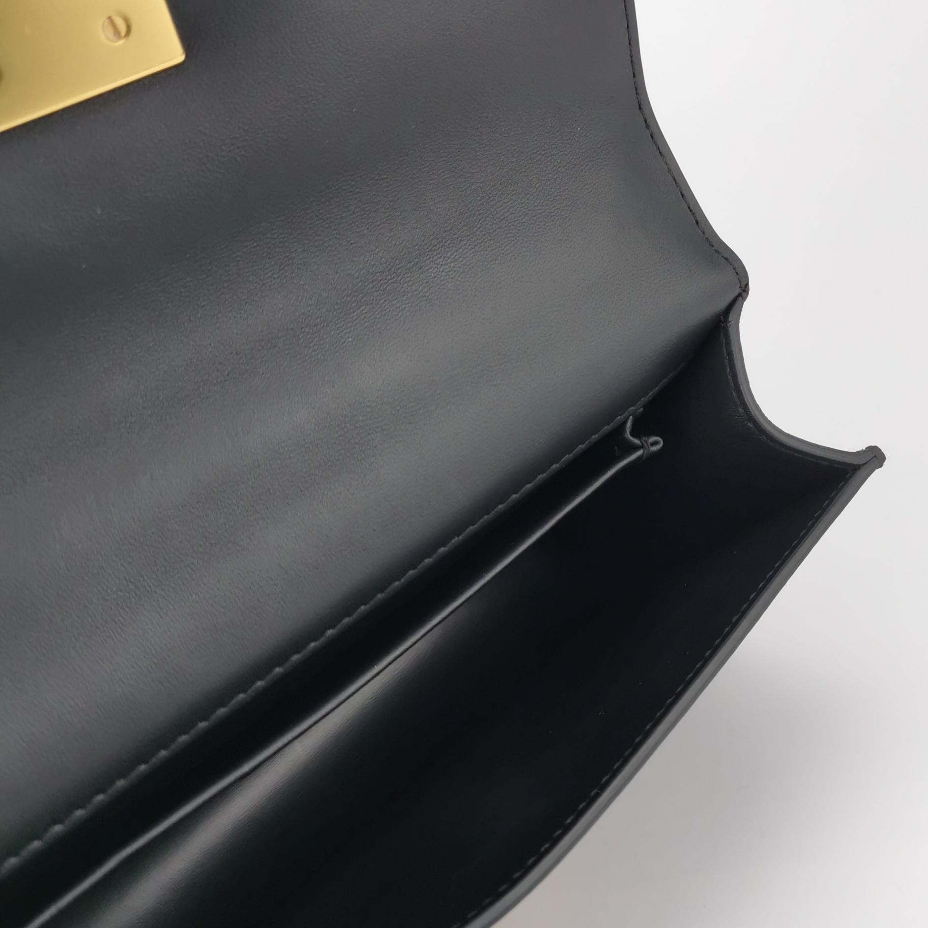 Christian Dior 30 Montaigne Chain Flap Bag Leather East West