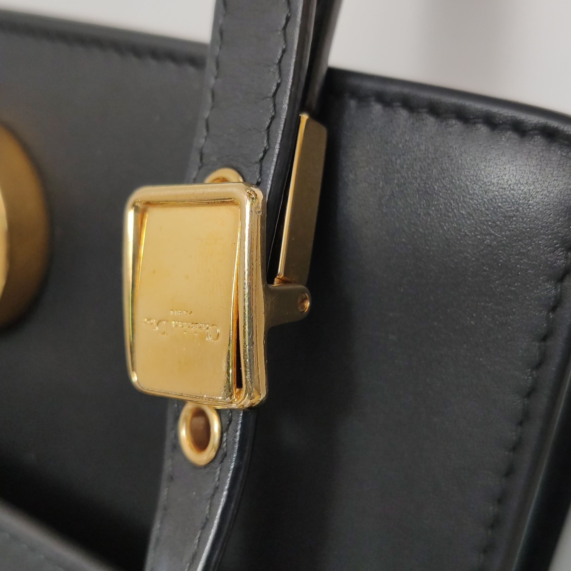 Christian Dior 30 Montaigne Chain Flap Bag Leather East West
