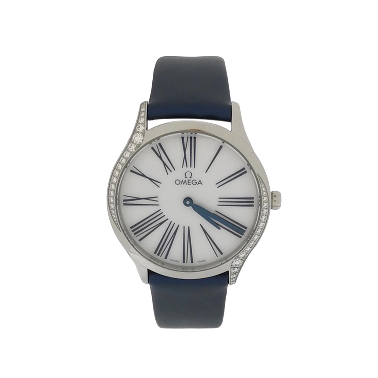 Omega De Ville Tresor Quartz Watch Stainless Steel with Diamond Bezel and Satin 36 — photo 1 of 5