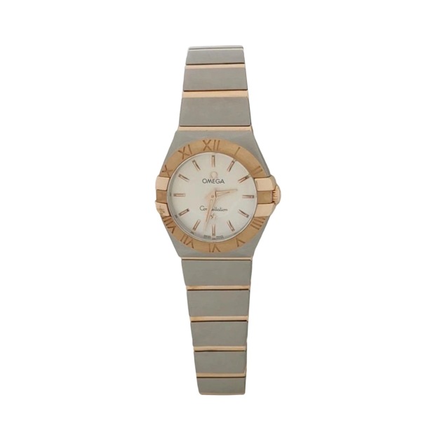 Omega Constellation Quartz Watch Stainless Steel and Rose Gold with Mother of Pearl 24 — pre-owned, Vierlot