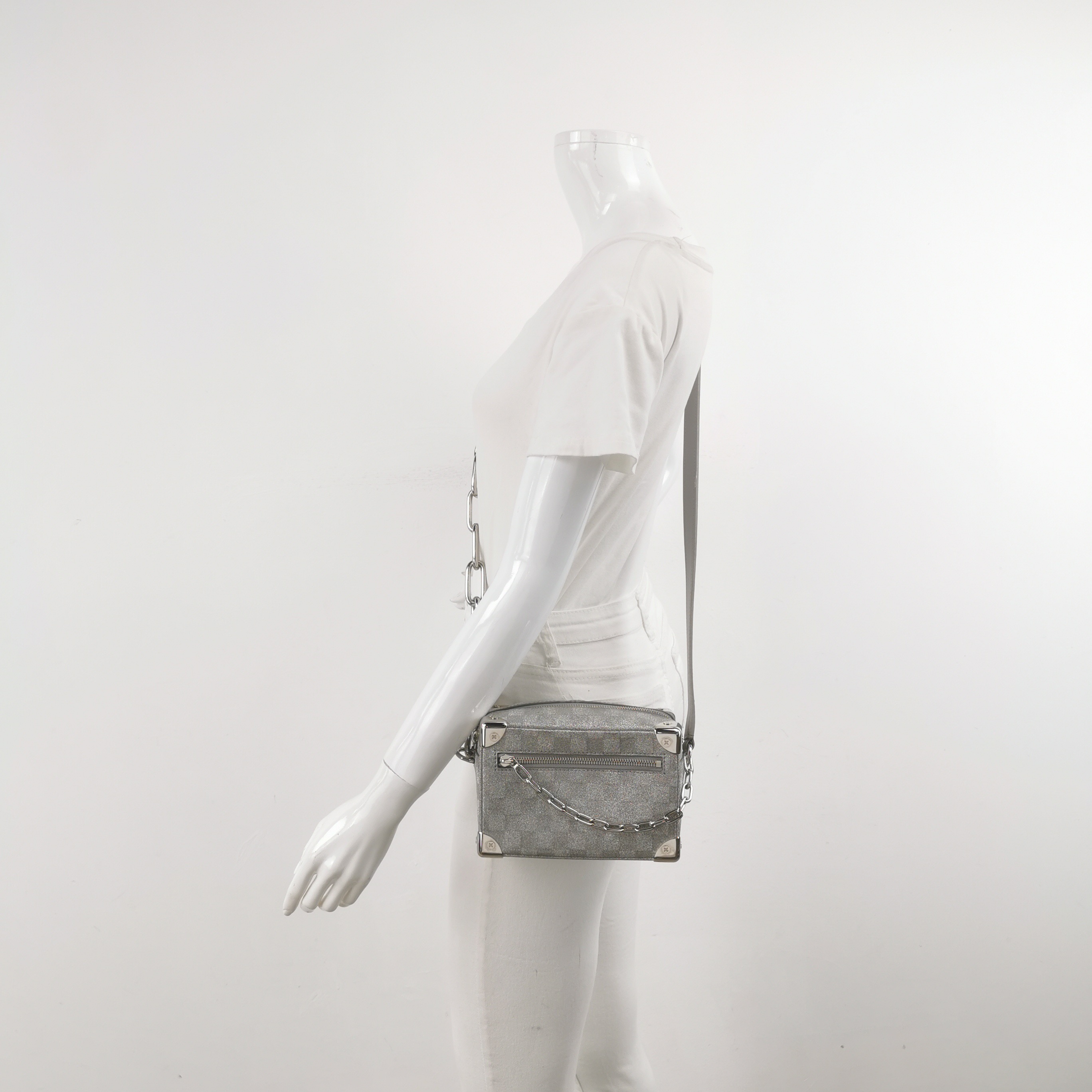 Louis Vuitton(LV) Soft Trunk Bag Damier Glitter Leather Mini — alternate view