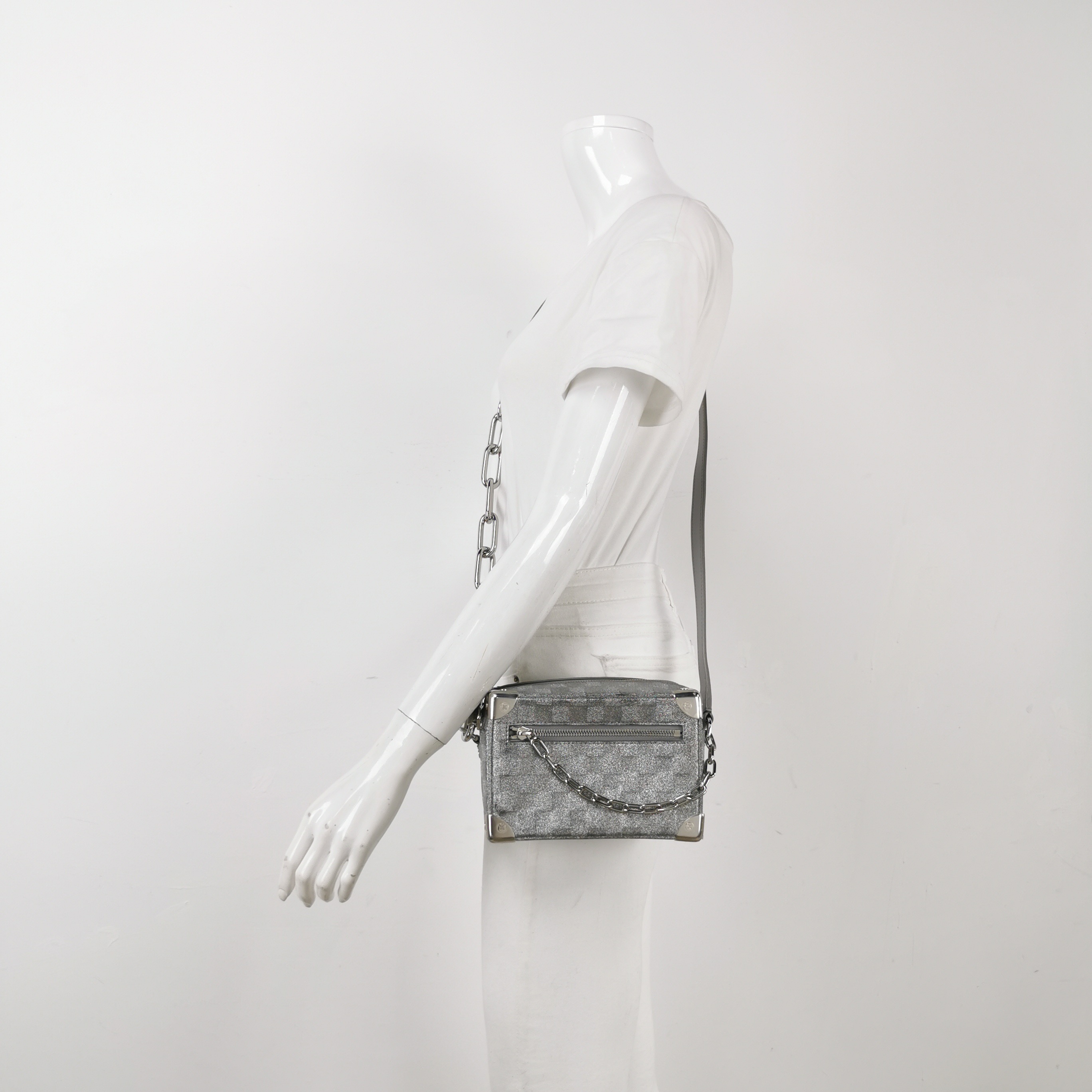 Louis Vuitton(LV) Soft Trunk Bag Damier Glitter Leather Mini — photo 3 of 13