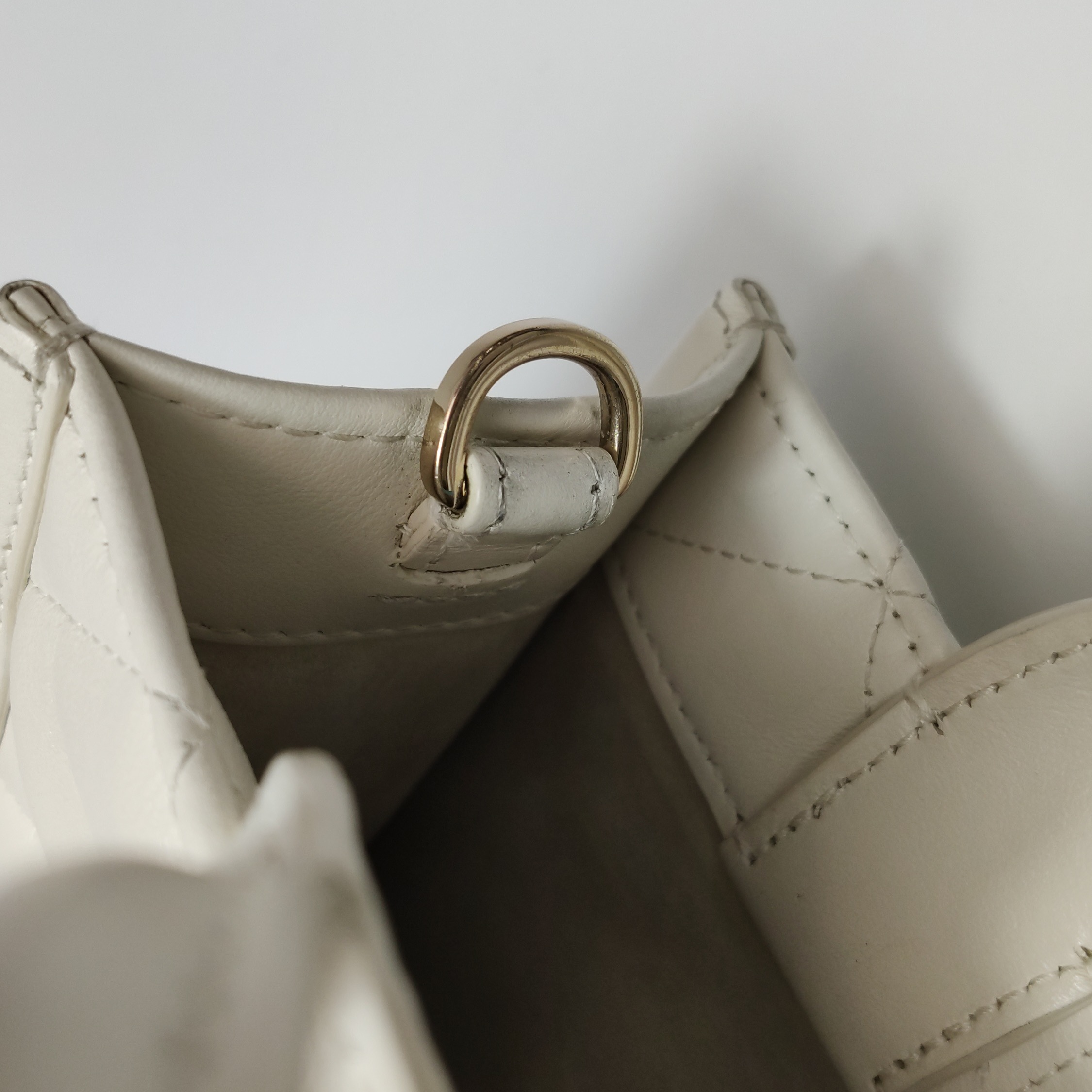 Christian Dior Book Tote with Strap Macrocannage Quilt Calfskin Mini