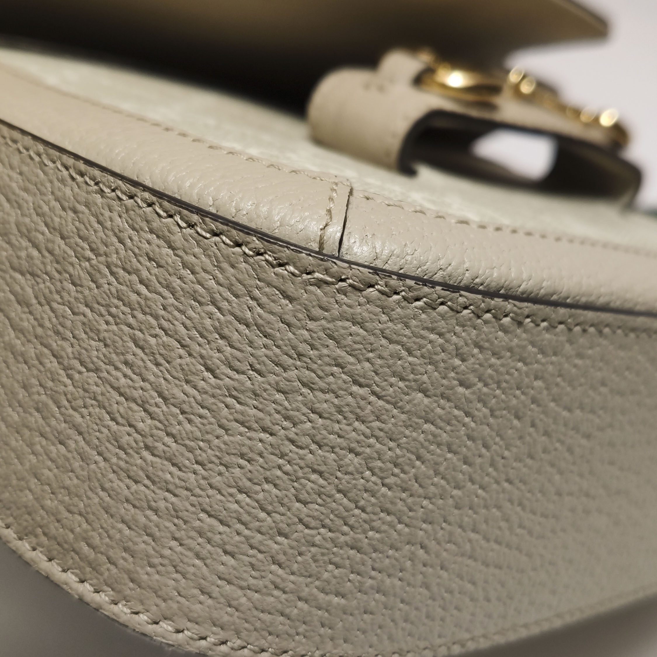 Gucci Horsebit 1955 Shoulder Bag GG Coated Canvas with Leather Mini