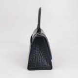 Balenciaga Hourglass Top Handle Bag Crocodile Embossed Leather Small — thumbnail 3
