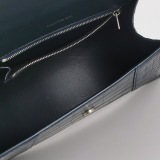 Balenciaga Hourglass Top Handle Bag Crocodile Embossed Leather Small — thumbnail 8
