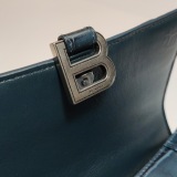 Balenciaga Hourglass Top Handle Bag Crocodile Embossed Leather Small — thumbnail 9