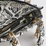 Christian Dior Lady D-Lite Bag Embroidered Canvas Mini — thumbnail 8