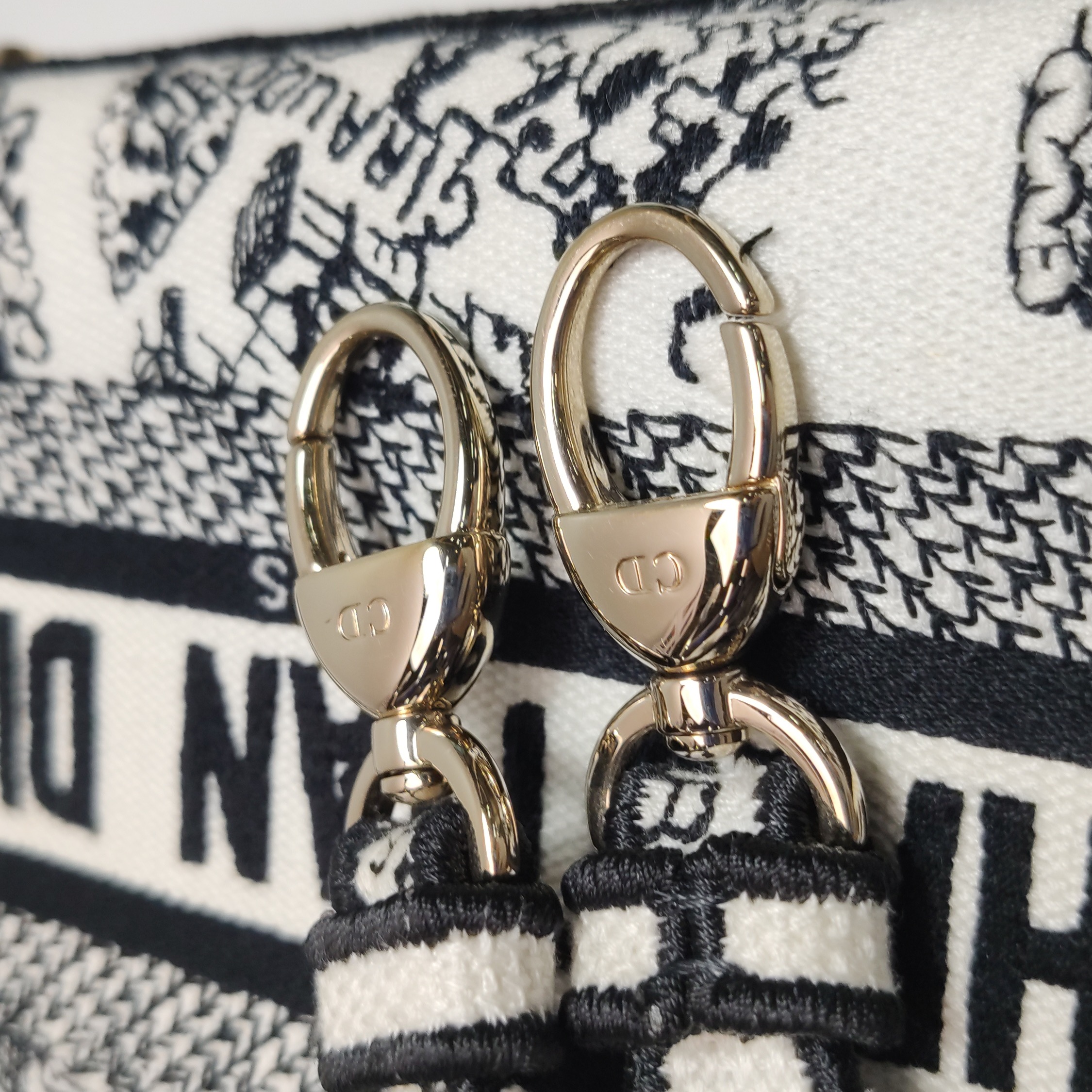 Christian Dior Lady D-Lite Bag Embroidered Canvas Mini — photo 9 of 11