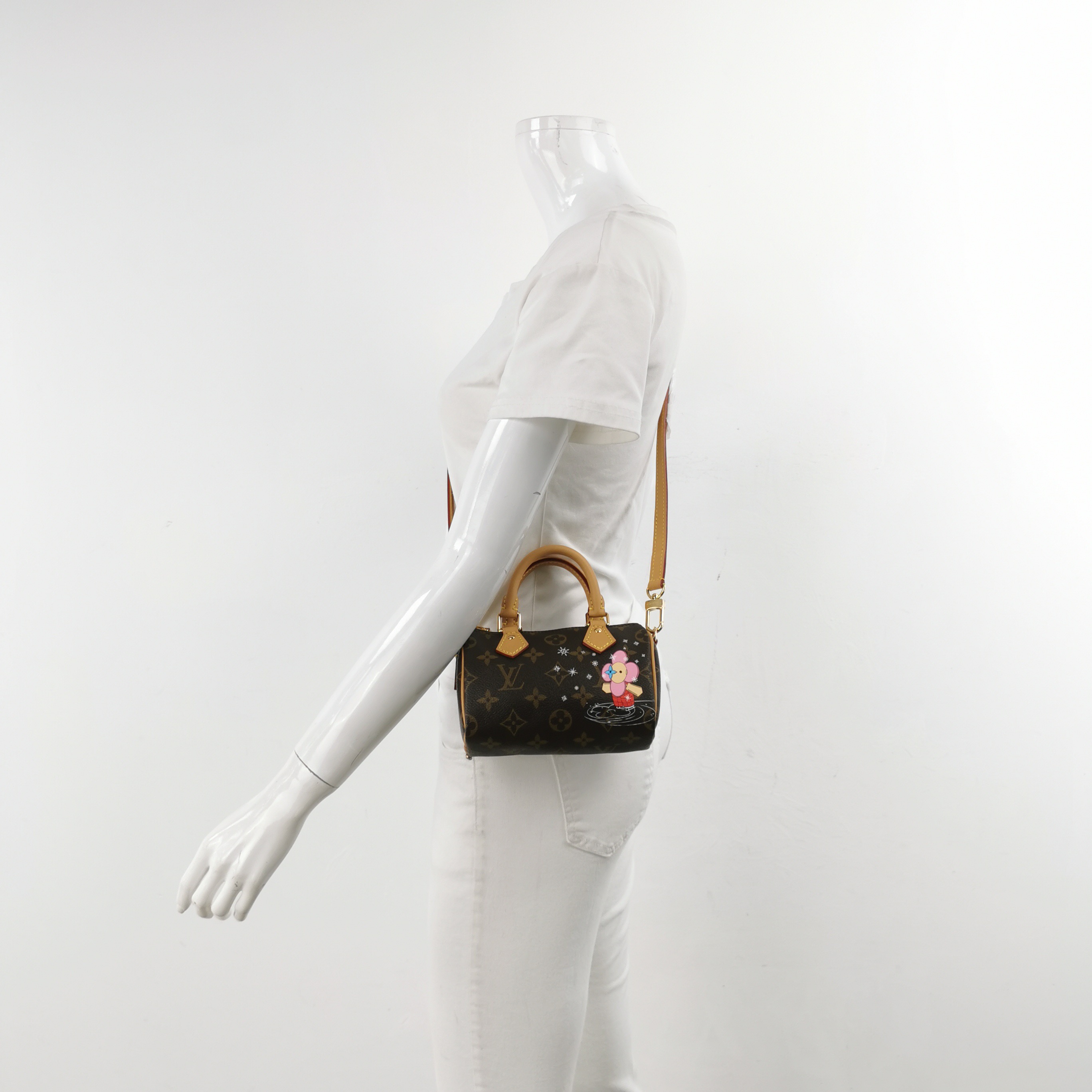 Louis Vuitton(LV) Speedy Bandouliere NM Bag Limited Edition Vivienne Xmas Monogram Canvas Nano — alternate view