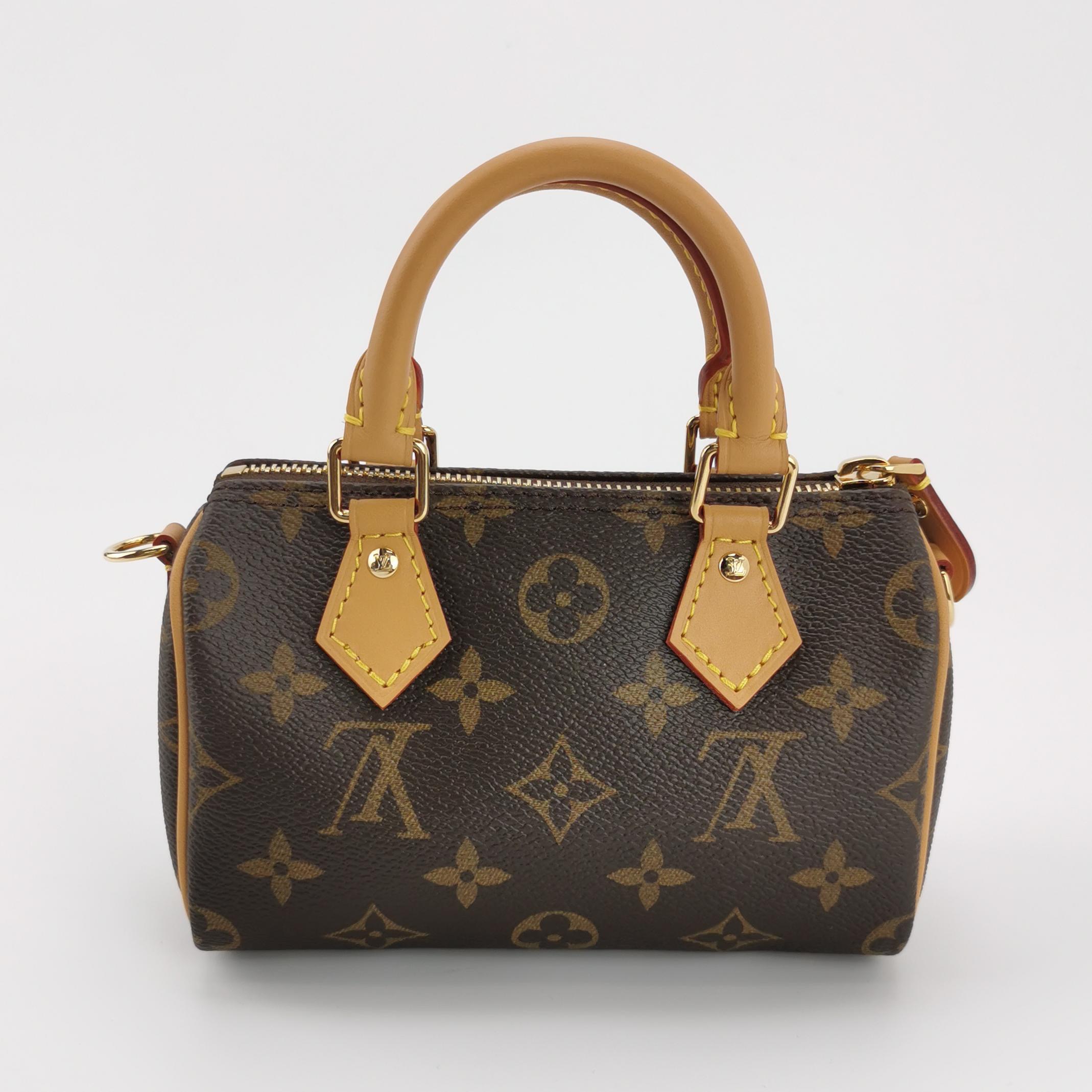 Louis Vuitton(LV) Speedy Bandouliere NM Bag Limited Edition Vivienne Xmas Monogram Canvas Nano