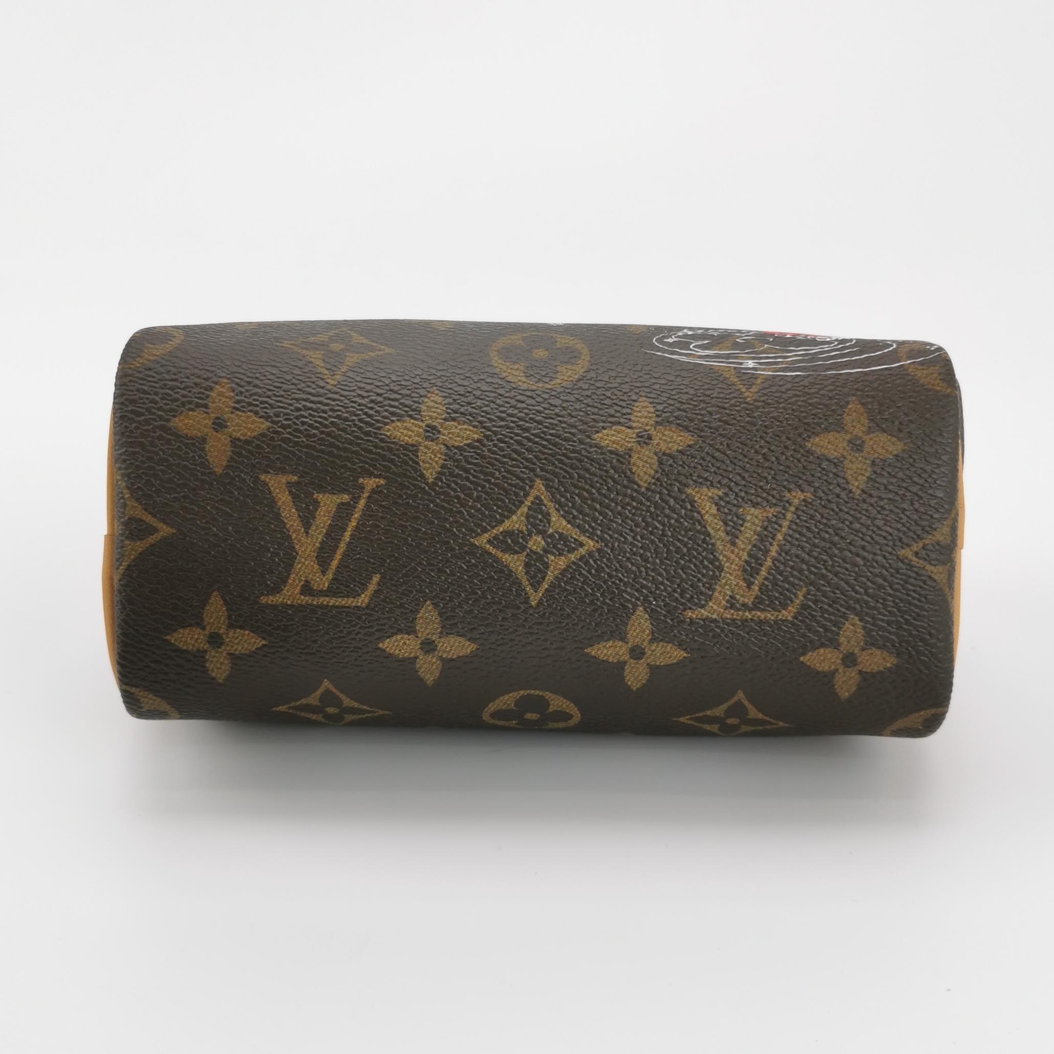 Louis Vuitton(LV) Speedy Bandouliere NM Bag Limited Edition Vivienne Xmas Monogram Canvas Nano