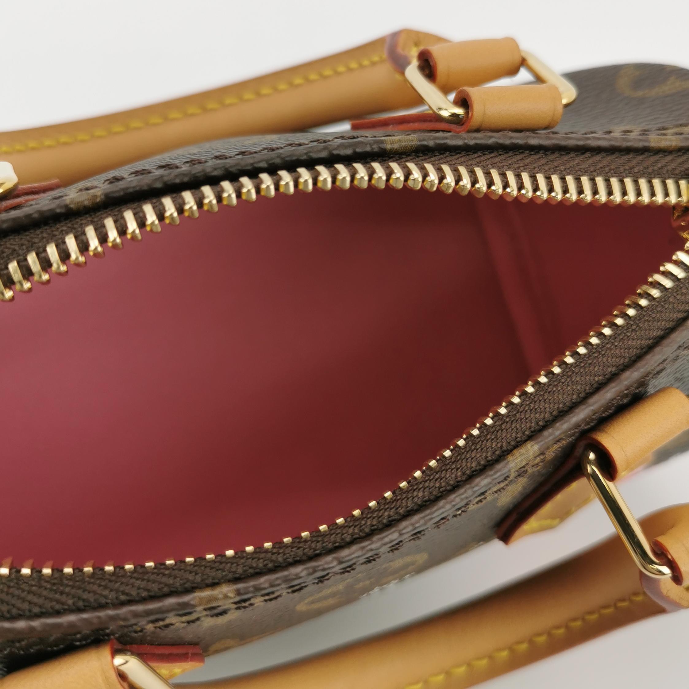 Louis Vuitton(LV) Speedy Bandouliere NM Bag Limited Edition Vivienne Xmas Monogram Canvas Nano