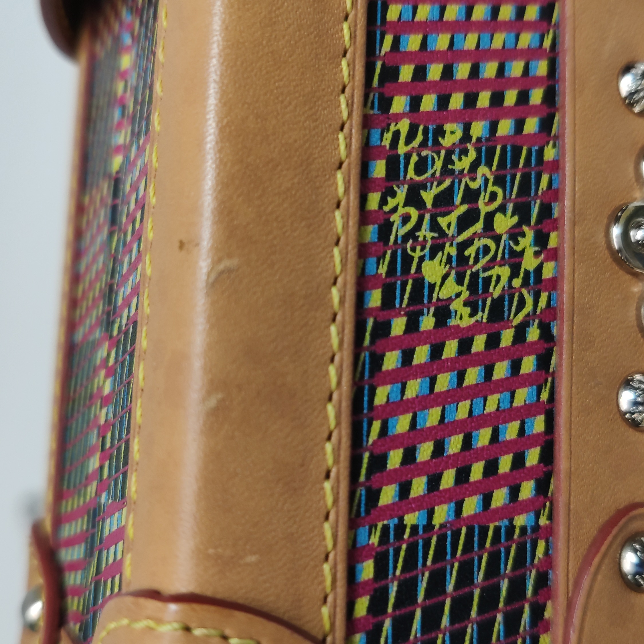 Louis Vuitton(LV) Petite Malle Handbag Damier Monogram LV Pop — photo 15 of 20