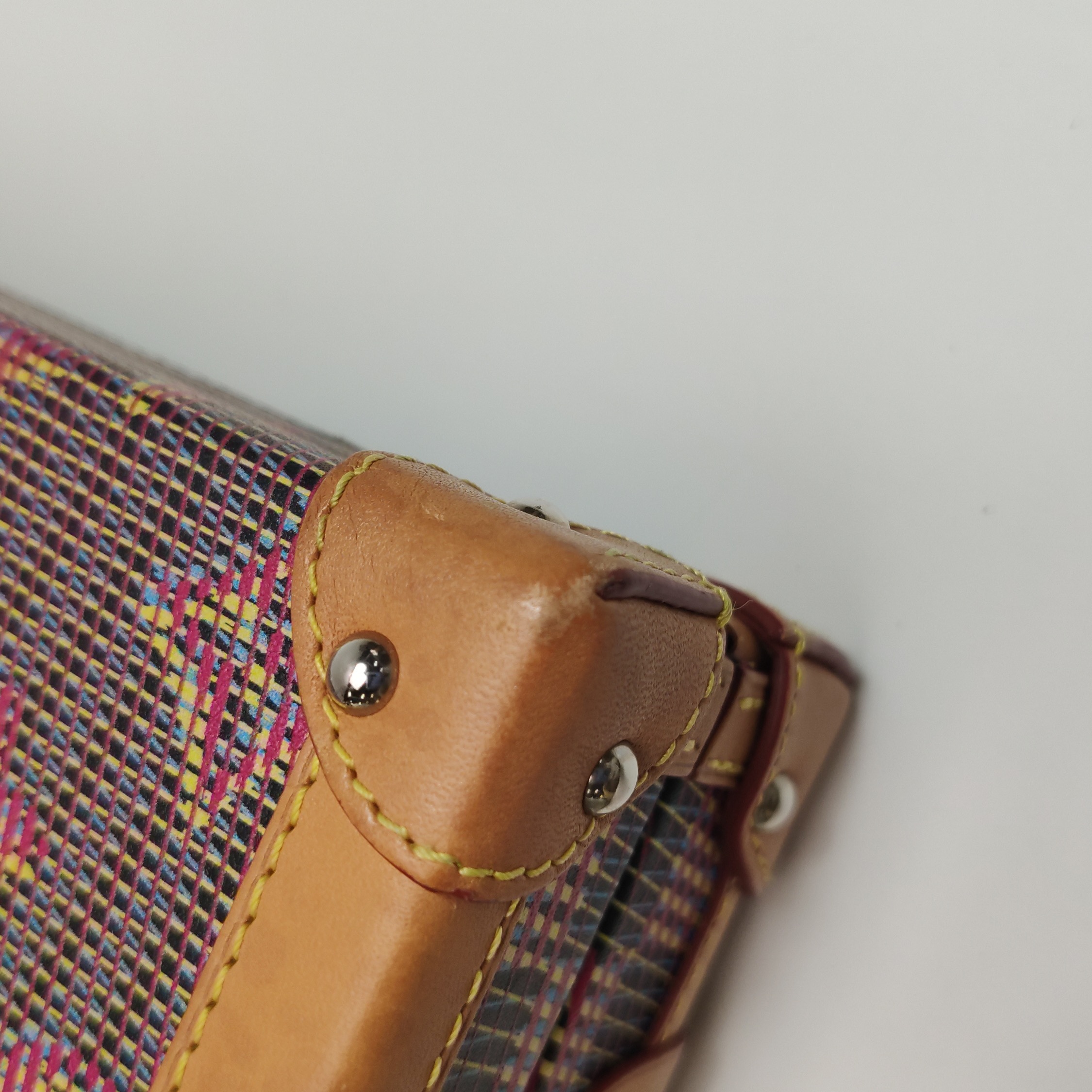 Louis Vuitton(LV) Petite Malle Handbag Damier Monogram LV Pop — photo 20 of 20