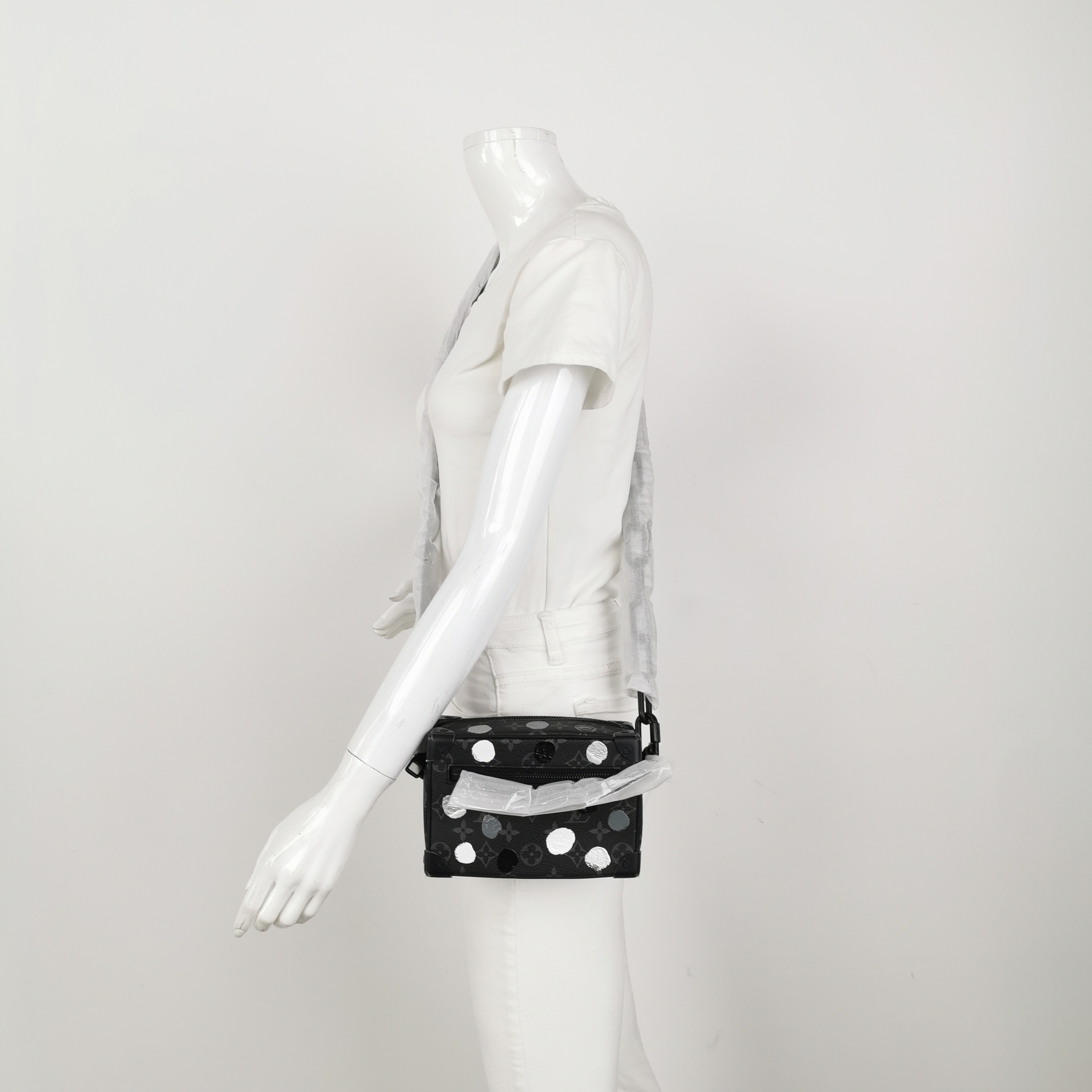 Louis Vuitton(LV) Soft Trunk Bag Yayoi Kusama Painted Dots Monogram Eclipse Canvas Mini — alternate view