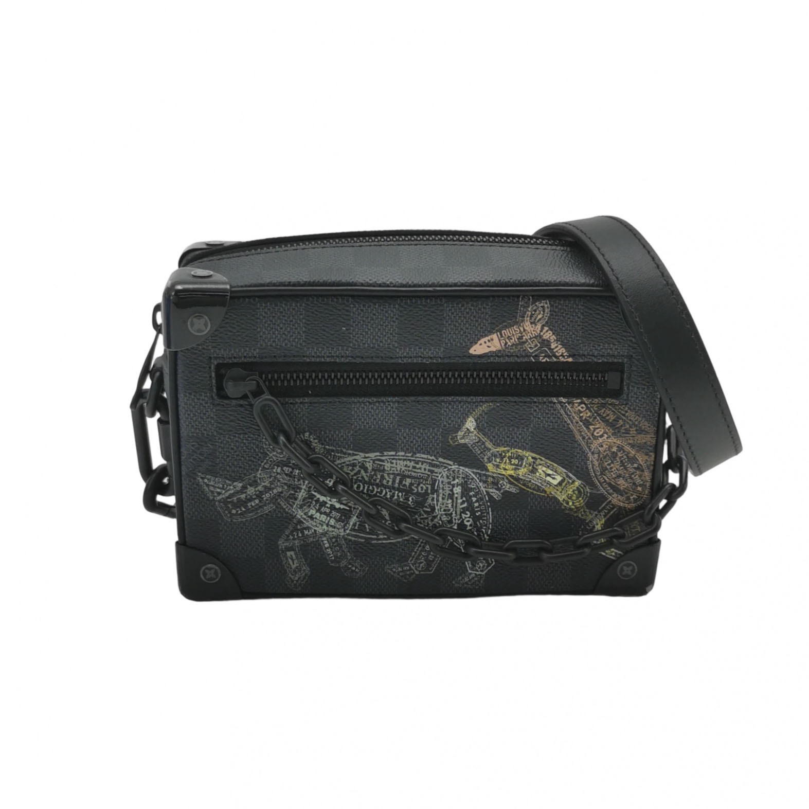 Louis Vuitton(LV) Soft Trunk Bag Limited Edition Wild Animals Damier Graphite Mini — photo 1 of 12