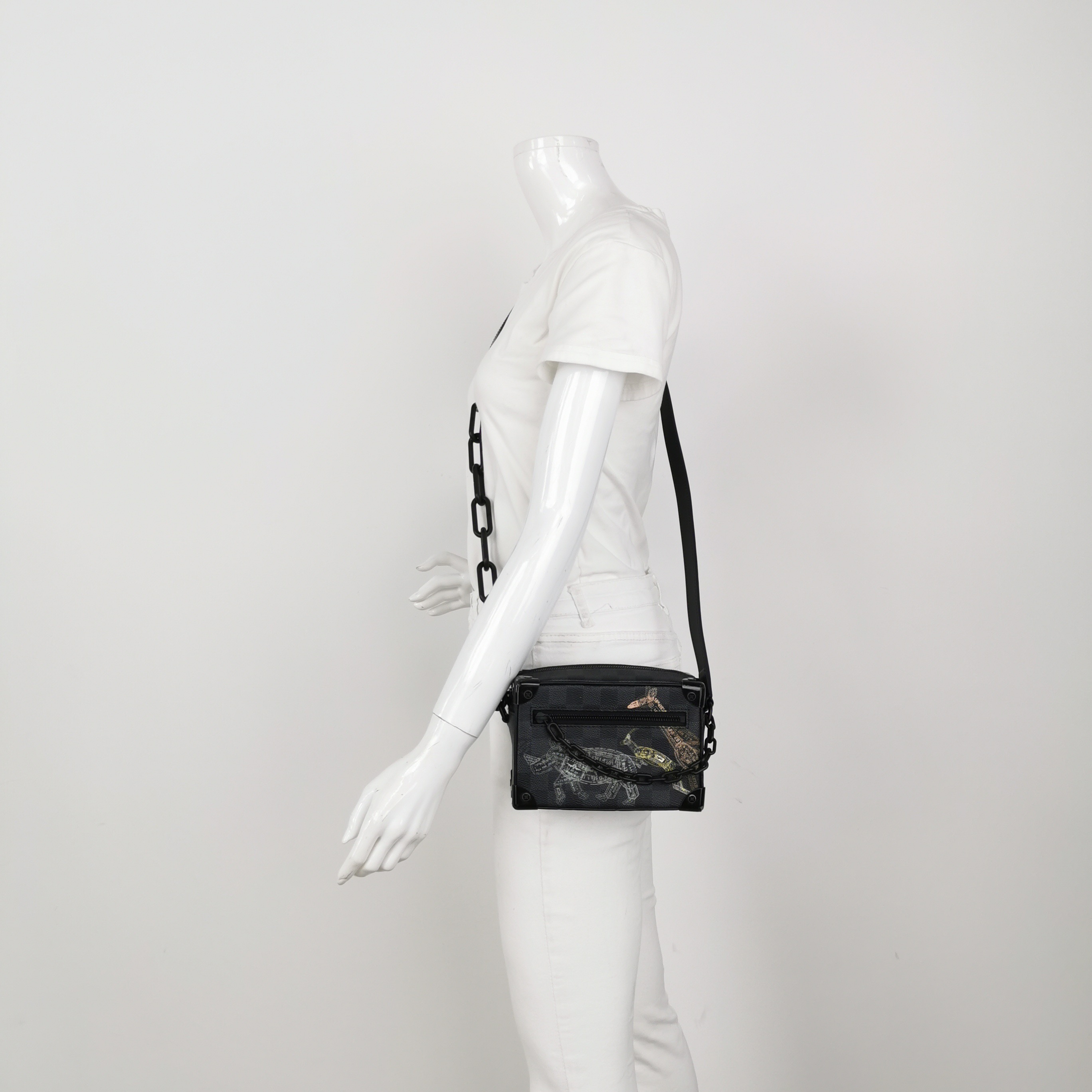 Louis Vuitton(LV) Soft Trunk Bag Limited Edition Wild Animals Damier Graphite Mini — alternate view
