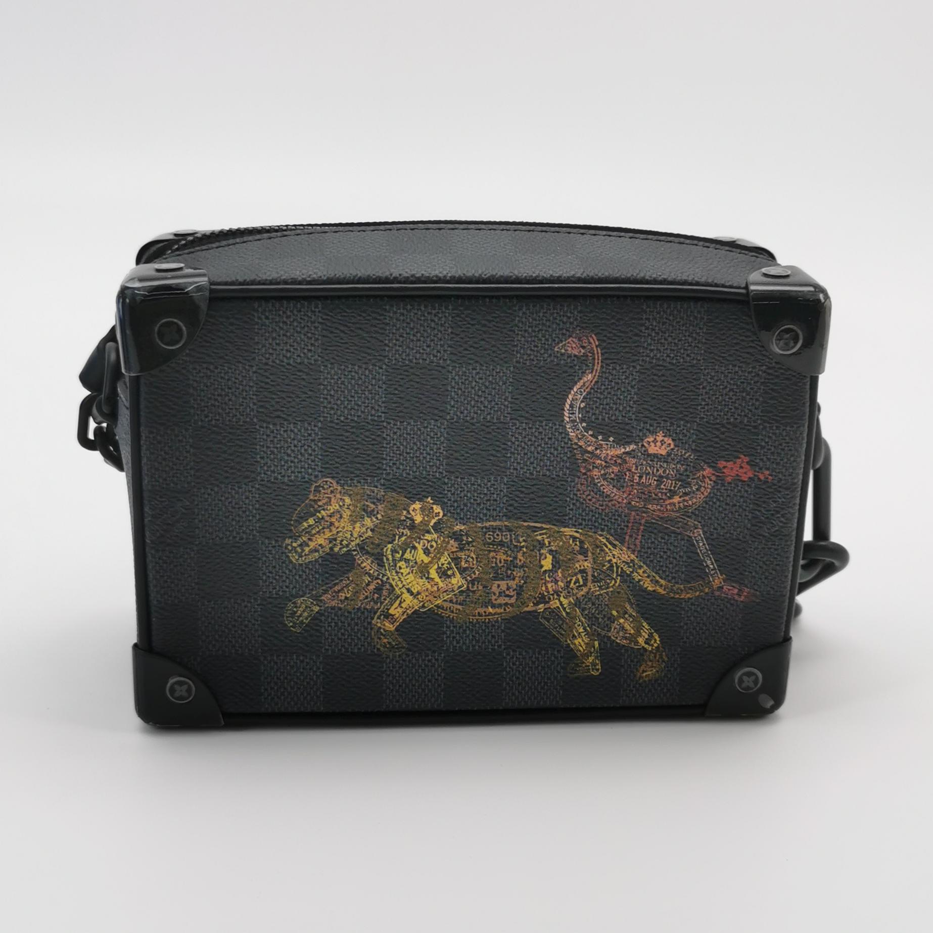 Louis Vuitton(LV) Soft Trunk Bag Limited Edition Wild Animals Damier Graphite Mini — photo 3 of 12